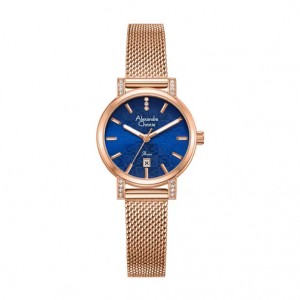 Alexandre Christie AC 2C20 Rosegold Blue LDBRGBU Mini Size